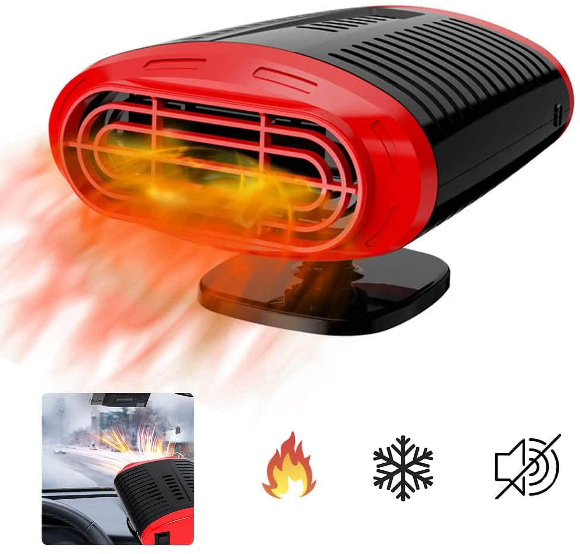 Car Heater Windshield Defroster, Portable Car Cooler, Car Heater Cigarette Lighter With 360