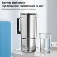 thumbnail image 1 of Car Heating Cup Car Heated Mug, 24V Electric Kettle, Stainless Steel Insulated Heated Mug, Coffee Cup for Outdoor Activities, Silver, 1 of 8