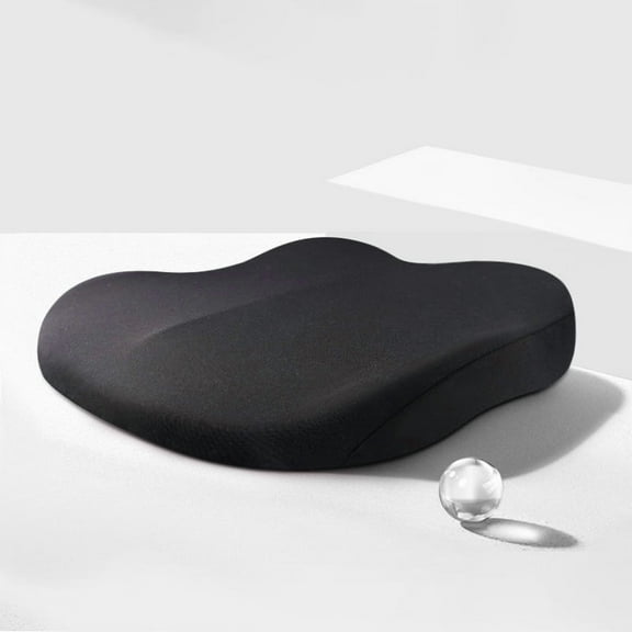 Car Heightened Cushion Single-piece Driver's Main Driving Seat Cushion for Sedentary Four Seasons Universal Single Ass Cushion for Men and Women