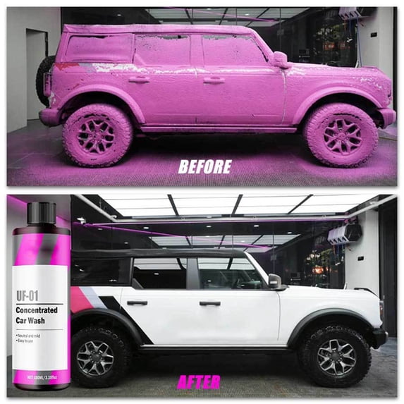Car High Foam Pre-Wash Liquid Concentrated Car Wash Liquid, Water Wax Formula For Decontamination, Car Window & Paint Cleaning, 100Ml Vehicle Pre-Wash Solution For Effective