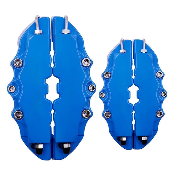 Car High-Temp Resistant Caliper Covers, Universal Cut-to-Fit, Brake Refit Set （Blue.M）