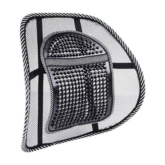 Car Home Lumbar Support Cushion Breathable Mesh Back Cushion With Massage Points For Office Chair Car Seat Comfort Padding 6.42 Oz