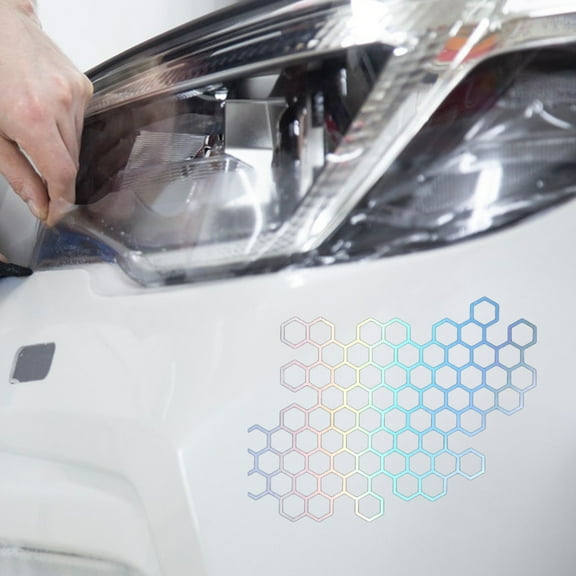 Car Honeycomb Graphic Stickers, Waterproof Hexagon Pattern Car Side Body Decals,Universal Fit Car Truck SUV Window Graphic, Stylish Honeycomb Accent Decals