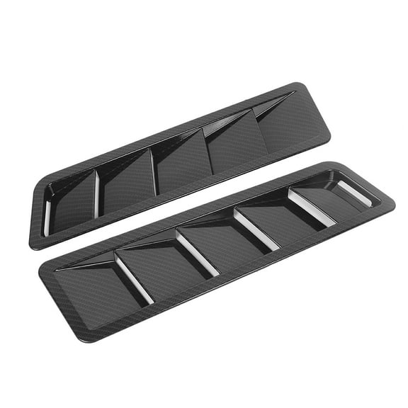 Car Hood Air Intake Louver Panel Engine ABS Cooling Vent Cover Trim Accessory