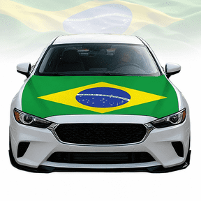 Car Hood Cover Country Flag, Weatherproof Universal Fit Hood Flag Cover with Elastic Straps, Durable Car Hoods Wrap for All Seasons Protection, Custom Fit Engine for Cars Trucks SUVs