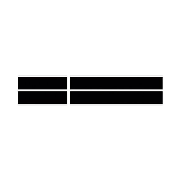 Car Hood Decals, Racing Stripes Body Side Stickers, Sports Bonnet & Rear Door Kit Decal Stripes Stickers, Hood Bumper Modification Exterior Accessories for Most Car Models - Black+White