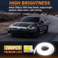 thumbnail image 1 of Car Hood Gap LED Light Bar,Automotive Engines Hood Gaps LED Light Strip, Hidden Installation Waterproof Daytime Running Lights, Universal for Cars Exterior Lights, 1 of 3