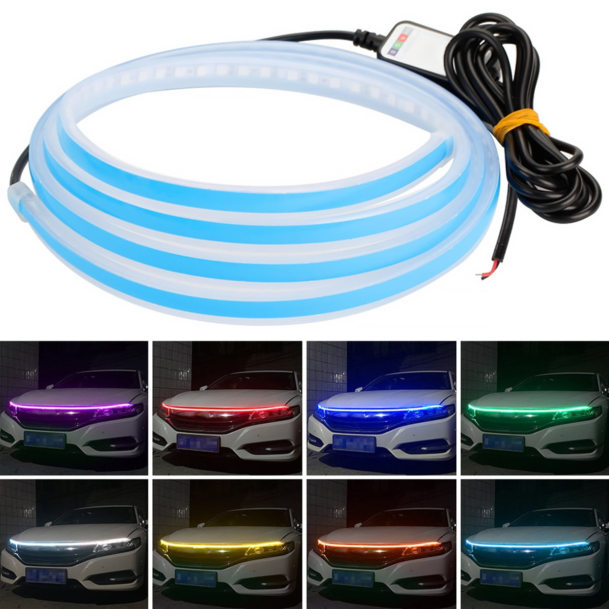 Car Hood LED Strip Light 71inch IP68 Waterproof Engine Hood Guide Light
