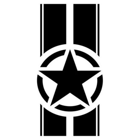 Car Hood Racing Sticker With Stripe Decal For Jeep Wrangler-Tj Lj Jk 45*110Cm