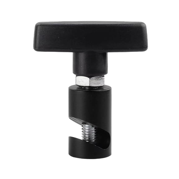 Car Hood Support Rod Clamp, Adjustable Automotive Lift Fixing Tool, 3/8" Max Size, Aluminum Alloy with Brass Tip, Anodized Blue (Black)