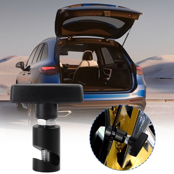 Car Hood Support Rod Clamp - Automotive Lift Support Fixing Tool | Adjustable 3/8" | Anodized Blue Aluminum | Slip & Pinch Device for Safe Trunk & Hood Maintenance