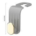 thumbnail image 1 of Car Hooks, Car Seat Back Bag Hanger, Multi-Functional Rear Seat Hooks, ABS Material Car Hanger, Easy-Install Car Storage Hook, Heavy-Duty Bag Hanging Hook, 1 of 2