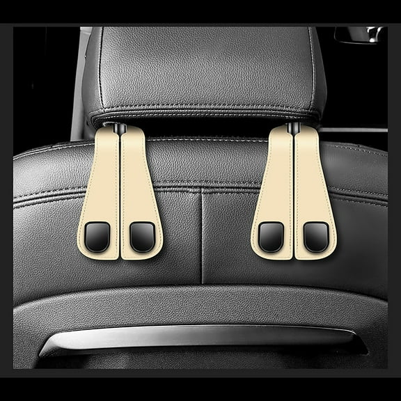 Car Hooks Double Hooks Car Seat Back Hooks Car Front Seats Back Hanging Bags For Storage