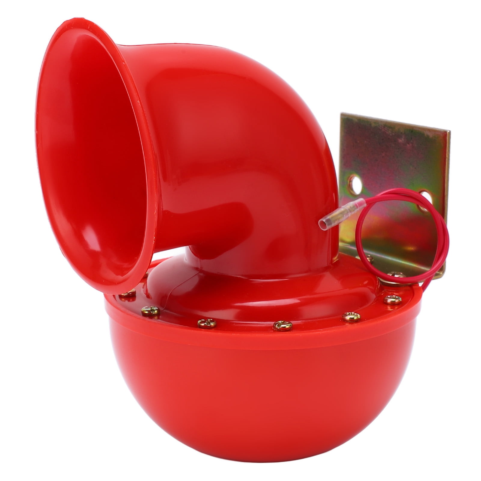 Car Horn 150db Red Air Horn Electric Bull Horn Cow Sound Metal Horn for