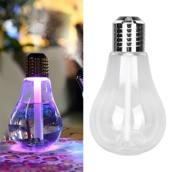 Car Humidifier, Baby Bedroom Humidifier 7 Colors for Bedroom for SPA Room for Baby Room Silver