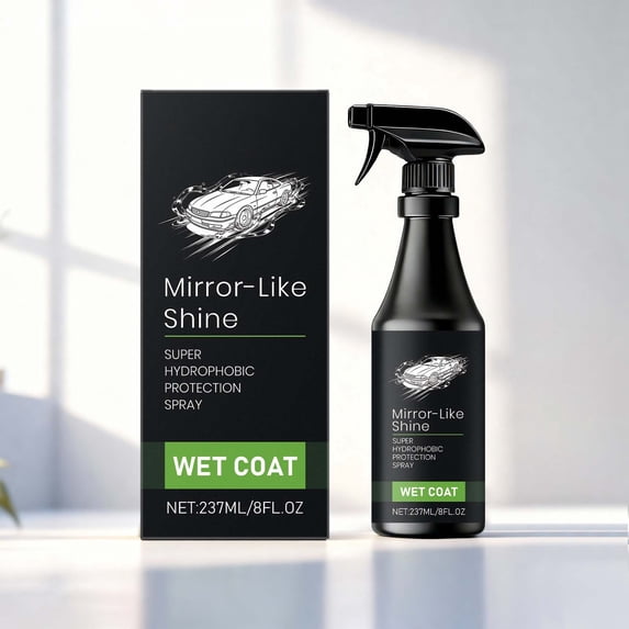 Car Hydrophobic Coating Spray | Automotive Sealant | Gloss Enhancement, Easy Water Protection, Shine Restorer, Fast Wet Application, Multicolor, 237ml