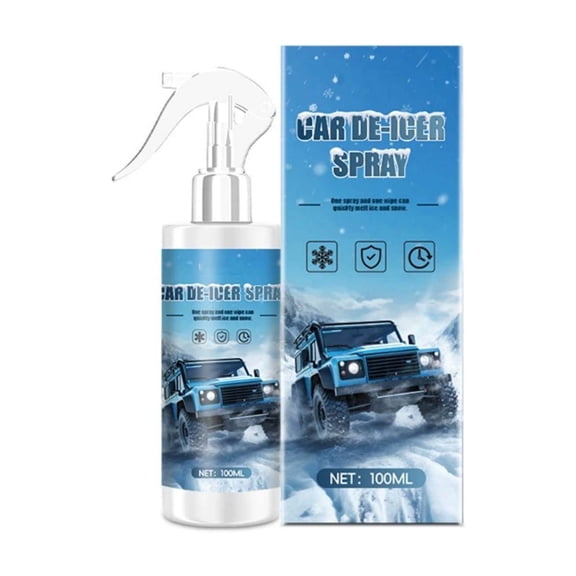 Car Ice Remover Spray - Fast-Acting Deicer for Windshields, Mirrors, Locks & Wipers Gentle, Safe, Non-Abrasive, Easy Emergency Use for Winter Weather
