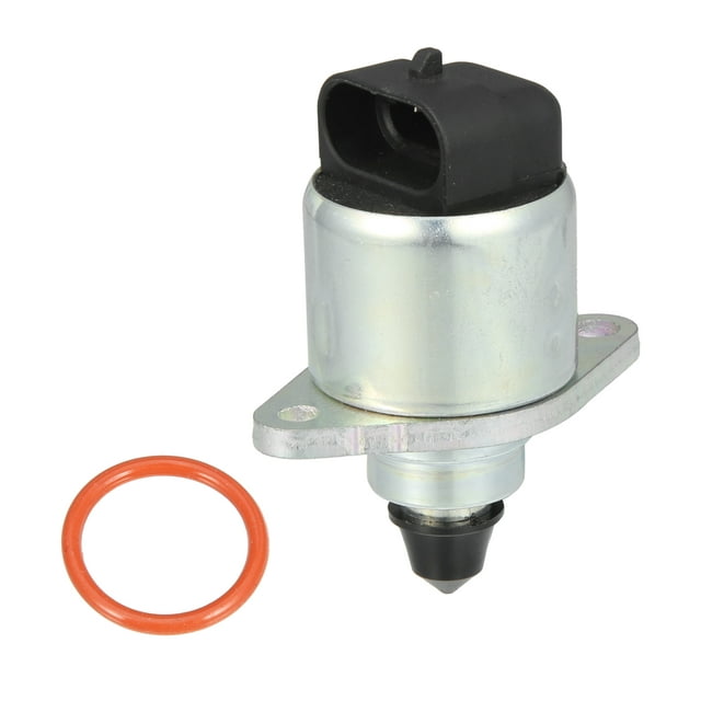 Car Idle Air Control Valve 96966721 96966710 96958412 with Gaskets for Chevy Spark M300 1.0L Silver Tone