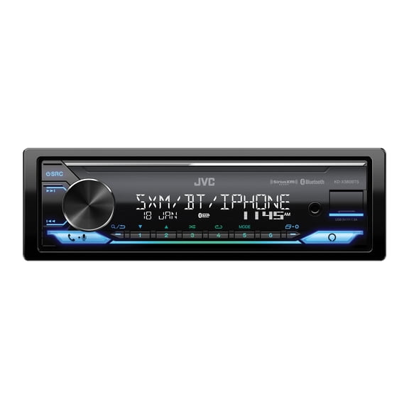 Car In-Dash Unit, Single-DIN Digital Media Receiver with Bluetooth, Alexa Built-in, and SiriusXM Ready