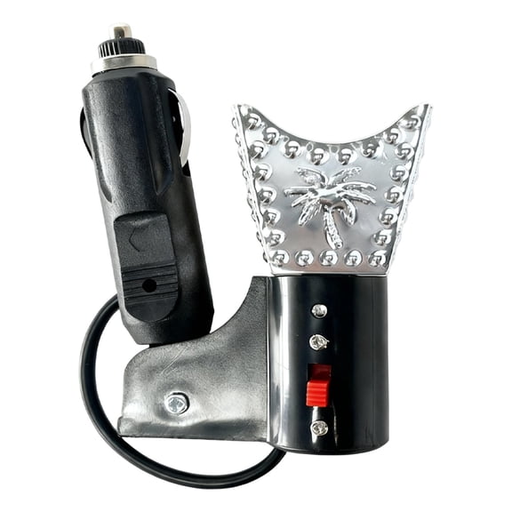 Car Incense Burner Electric Aroma Diffuser Metal Iron Construction Compact Plug in for Vehicle Use