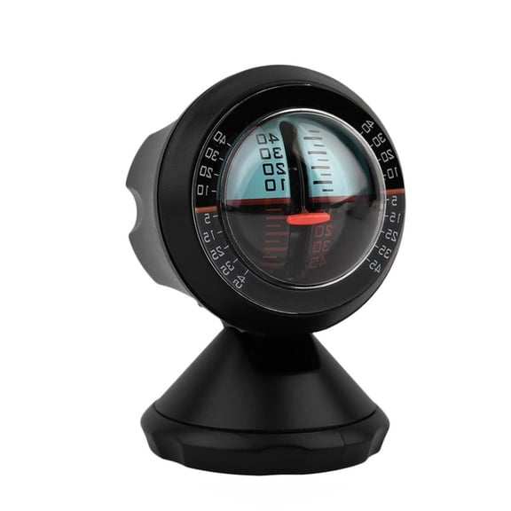 Car Inclinometer High Performance Level Tilt Gauge Adjustable Design for Vehicle Safety Black