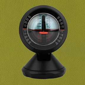YOSADIER Black Car Inclinometer Tilt Gauge Vehicle Level Indicator for Dashboard, Accurate Angle Measurement Tool