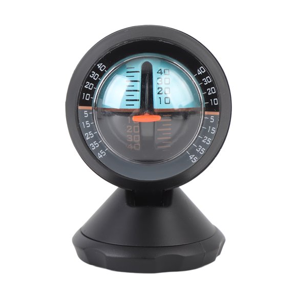Car Inclinometer Level Tilt Gauge Gradient Balancer Tool for RV Vehicle Self Driving Adjustable Angle 3.54 In / 9 cm. Automotive Accessory for Off-Road Traveling and Easy Dashboard Mounting.