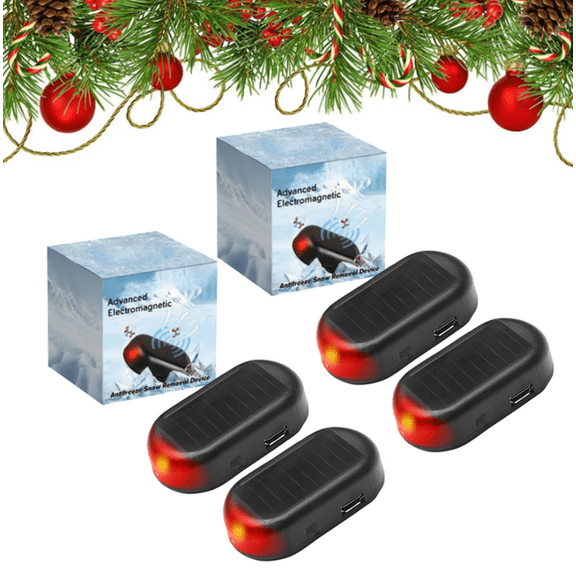 Car Interference Antifreeze Instrument, Auto Interferences Antifrost Device Electromagnetic Defroster Suitable for Quick Window Deicing & Clear Visibility 4PC