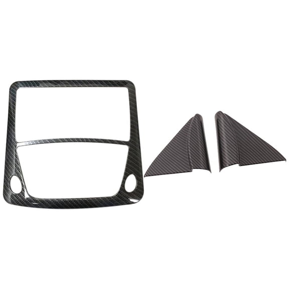 Car Interior A-Pillar Speaker Horn Cover with Car Front Reading Switch Light Lamp Frame Cover Trim Sticker