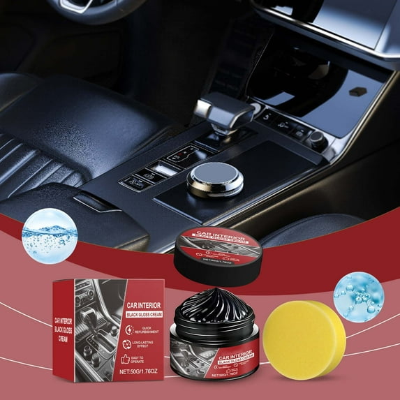 Car Interior ABS Care Wax for Protective Gloss and Fading Prevention - Universal Use for Cleaning Solutions