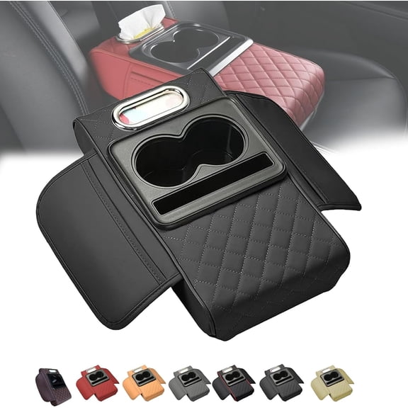 Car Interior Accessories Armrest Box Storage, For Storage and Organization of Universal Car Inter, With Storage Box Phone Slot Middle Console Cover Cushion Interior Organizers