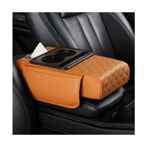 Car Interior Accessories Armrest Box Storage, Universal Center Console Organizer with Storage Box, Cup Holder, Phone Holder & Tissue Slot