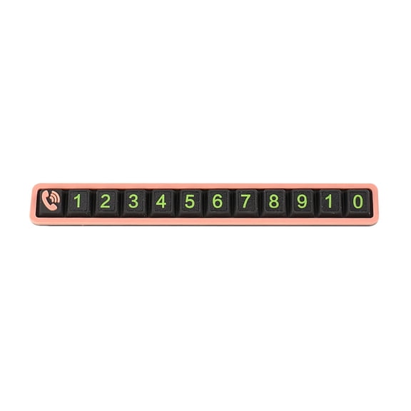 Car Interior Accessories Car Phone Number Holder Temporary Parking Sign Vehicle Display for Easy Identification