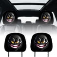 thumbnail image 1 of Cartoon Expression Theme Seat Headrest with Comfortable Printing Design for Car Interior Accessories, 1 of 6