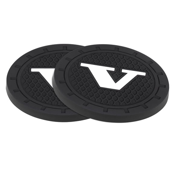 Car Interior Accessories Compatible With Volvo Cup Holder Insert Coaster - Silicone Anti Slip Cup Mat Compatible With Volvo V XC90 XC60 XC40 S90 S60 V90 V60 (Set of 2, 2.75" Diameter)