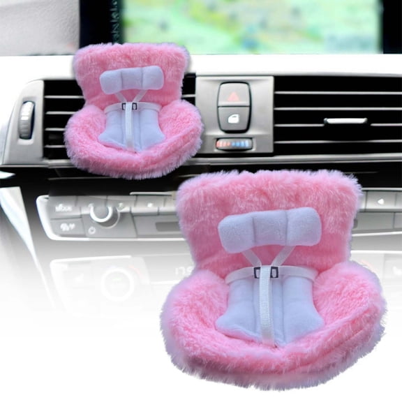 Car Interior Accessories Cute Doll Car Seat with Soft Cushion Clip and Stand – Functional and Adorable Collectible for Doll Enthusiasts and Car Lovers