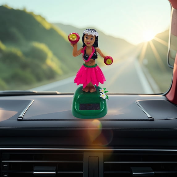 Car Interior Accessories Solar Powered Dance Figure Dancer Shakes Head Doll Car Decoration Dance Statue for Vehicles