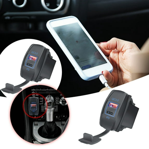 Car Interior Accessories - Upgrade Your Car’s Tech with Advanced USB Multiple Ports & Stylish Finish for Every Driver