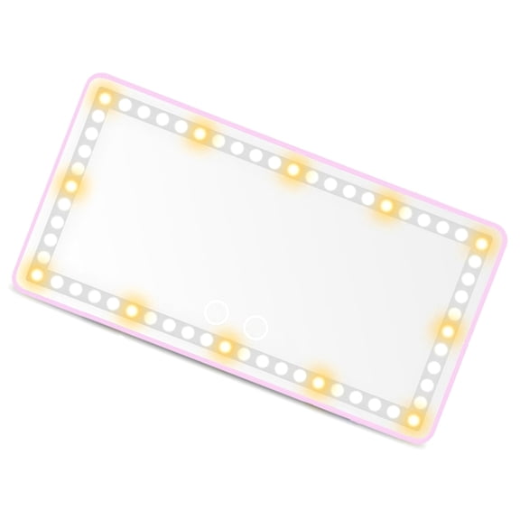 Car Interior Accessories Women Vanity Glass Rechargeable 60 LEDs Dimmable 3 Light Modes Touch Control for Sun Visors