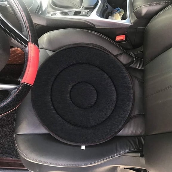 Car Interior Accessory 360° Rotating Seat for Easy Transfer and Vehicle Comfort Car Seat for Enhanced Mobility and Convenience, 40×40×3 cm, Black