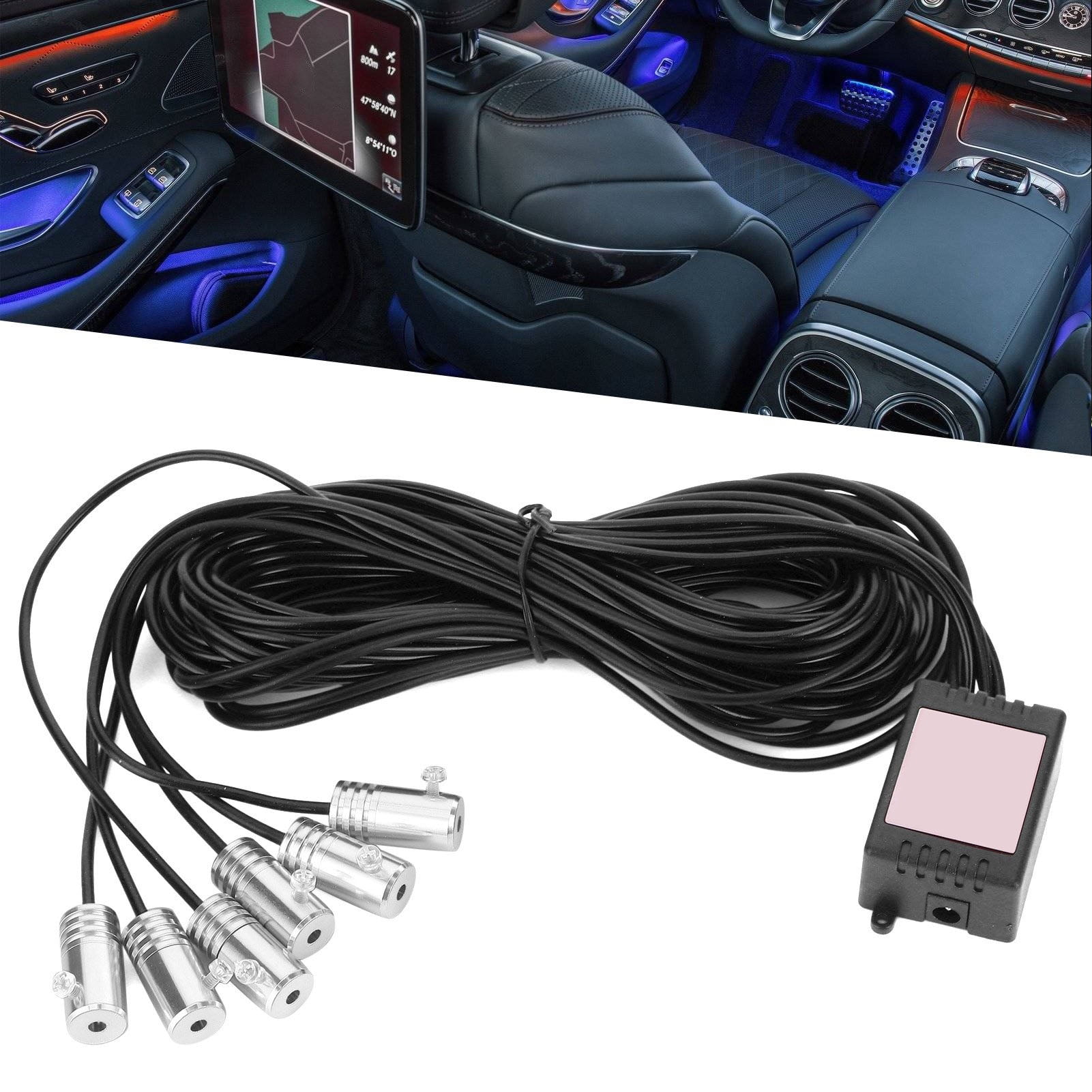 Car Interior Ambient Lights, LED Ambient Light RGB Color Music Sound