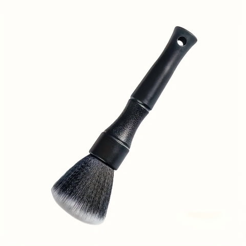 Car Interior Brush Soft Bristle Car Brush Interior Car Detailing Brush for Interior Detailing Dashboard and Air Vent Black 1 Pack