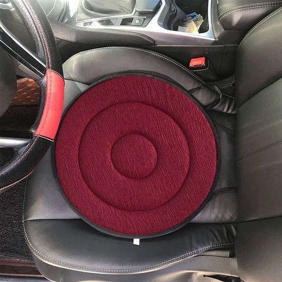 Car Interior Car Seat 360° Rotating Disc for Easy Transfer and Vehicle Convenience,40×40×3 cm,Red