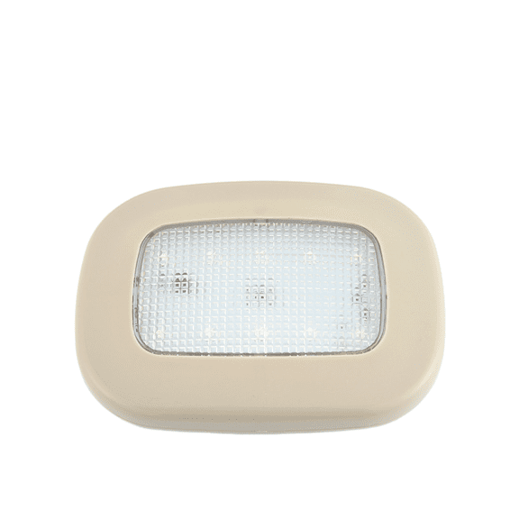 Car Interior Ceiling Roof Lights, Magnetic Rechargeable USB Wireless Dome Lamp, LED Auto Map Reading Light Cover for Insider Roof Ceiling, Universal Car Accessories (Beige)