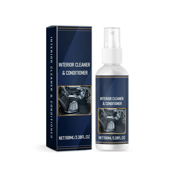 Car Interior Cleaner 100ml - Upholstery Cleaner, Fabric Seat Cleaner, Multi-Surface Cleaner, Quick Drying Formula, Stain Remover, Odor Neutralizer, Safe for All Materials