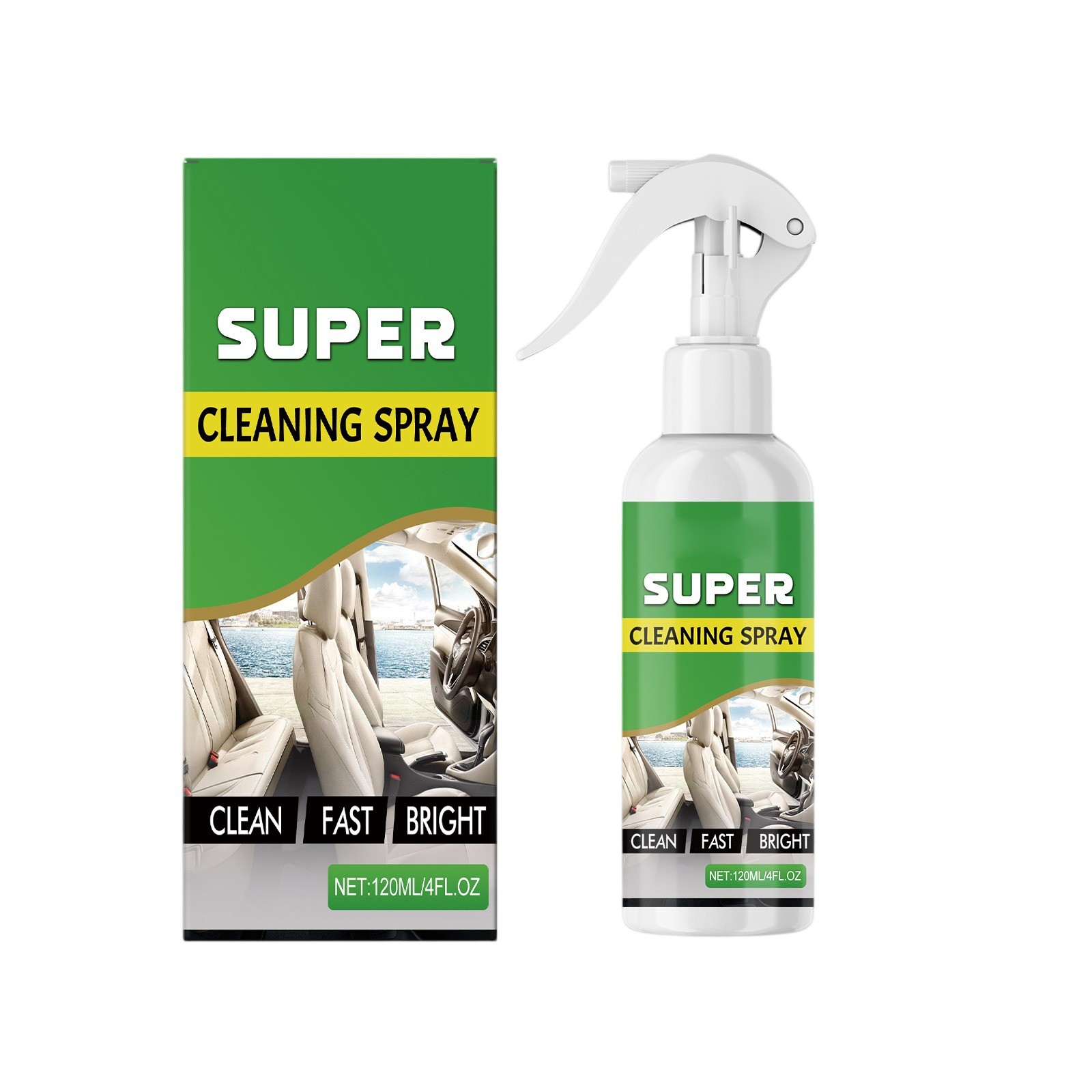 Car Interior Cleaner; Car Foam Cleaner; Car Dirt Cleaner; Fully Applicable To A Variety Of Interiors, Including Carpets And Seats(120ML)