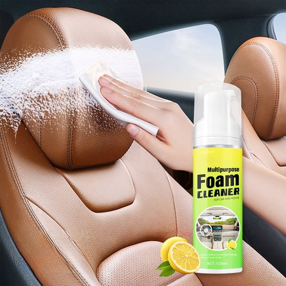 Car Interior Cleaner for Leather Seats,Car Multi-Purpose Foam Cleaner,Interior Cleaner,Car Interior Ceiling Leather Seat Power Foam Cleaning Fabric,Carpet,No Rinse Interior Detailer Spray,150ml