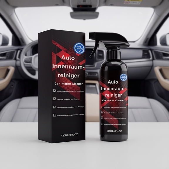 Car Interior Cleaner Spray, Multi Surface Auto Interior Detailing Cleaner With Odor Removal And Shine Restoration, Deep Cleaning Formula For Dashboard Seats Trim, for Cars SUVs Trucks