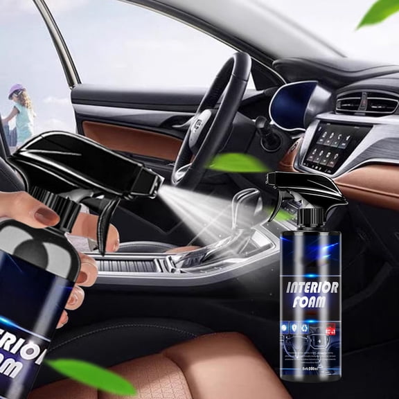 Car Interior Cleaner Spray, Vehicle Interior Polish, 500ml Car Interior Foam Cleaner Spray, Interior Detailer Spray, Total Car Interior Cleaner, Interior All Purpose Car Cleaner