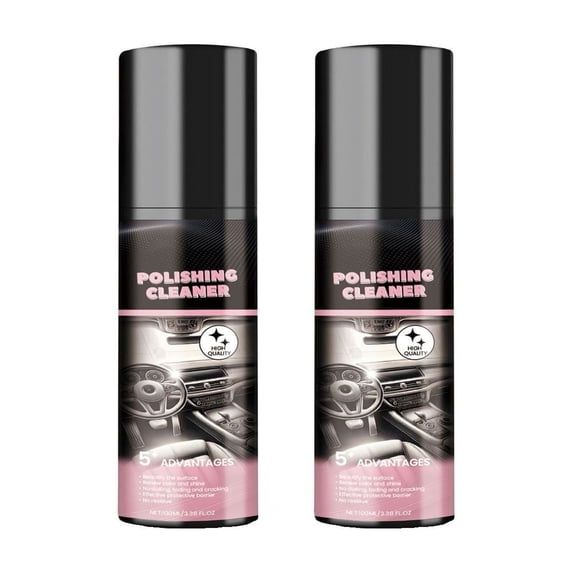 Car Interior Cleaner, Vehicle Interior Polish, Interior Detailer Spray, Total Car Interior Cleaner Rejuvenation, Decontaminatio, Interior All Purpose Car Cleaner, 2Pcs*100ml/3.38oz